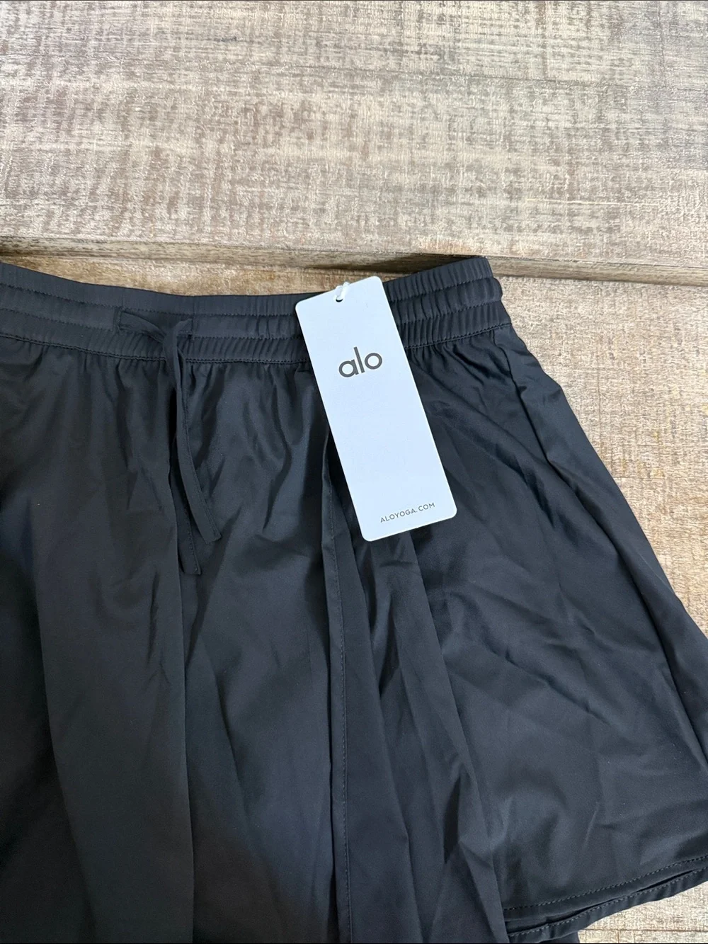 ALO Yoga Black Athletic Skirt with Built-In Shorts